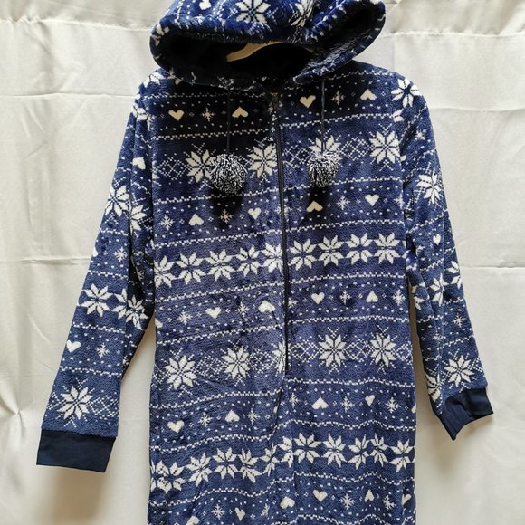 Snowflake Christmas Onesie Pyjamas - Picture 1 of 8